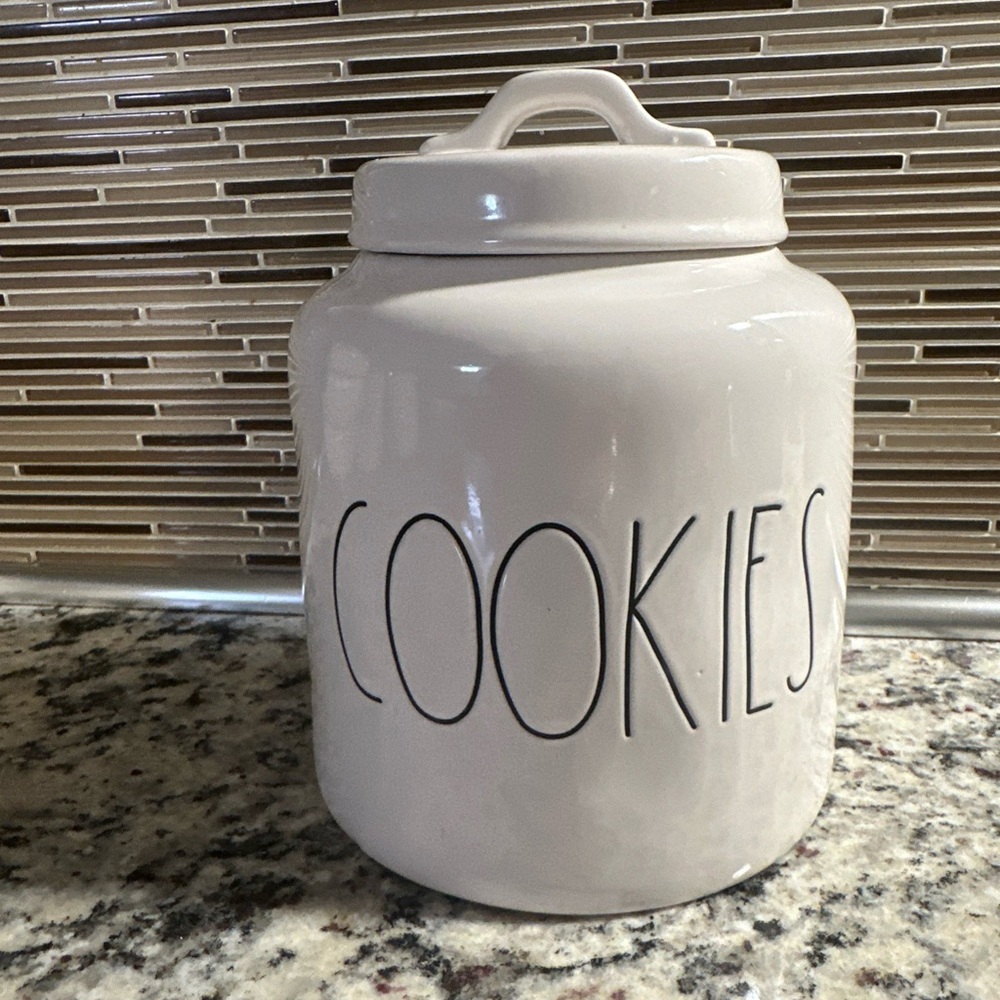 Rae Dunn White Cookie Storage Jar
